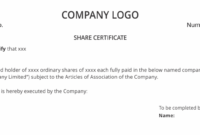 Shareholders Agreement & Share Certificate Template Uk | Dns intended for Share Certificate Template Companies House