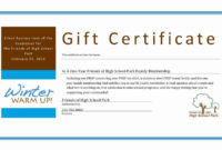 Silent Auction Gift Certificate Template Lovely Certificate with Silent Auction Certificate Template 10 Designs 2019