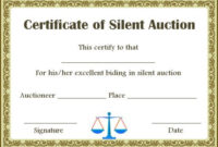 Silent Auction Winner Certificate Templates In 2020 | Silent within Silent Auction Certificate Template 10 Designs 2019