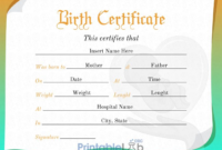 Simple Birth Certificate Template In Bright Turquoise, Neon inside Unique Puppy Birth Certificate Template