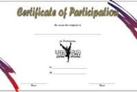 Simple Hip Hop Certificate Template Free (Participation) in New Hip Hop Dance Certificate Templates