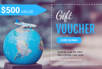 Simple Travel Gift Voucher Template within Travel Gift Certificate Templates
