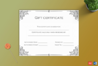 Small Business Gift Certificate Template (For Word) – Gct pertaining to Small Certificate Template