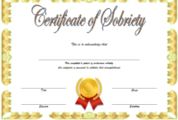 Sobriety Certificate Template Idea 7 | Certificate Templates with regard to Best Certificate Of Sobriety Template Free