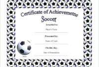 Soccer Award Certificate Template (2) – Templates Example within New Soccer Achievement Certificate Template