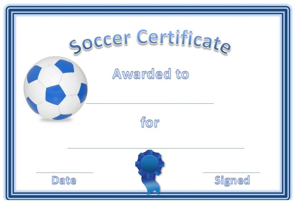 Soccer Award Certificates | Soccer Awards, Soccer, Award in Fresh Soccer Award Certificate Templates Free