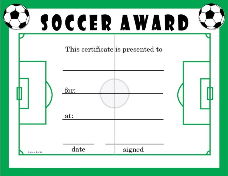 Soccer Award Certificates | Soccer Awards, Soccer Coaching for Soccer Award Certificate Template