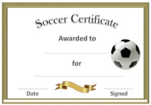 Soccer Award Certificates | Soccer Awards, Soccer intended for Soccer Award Certificate Template
