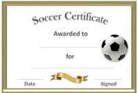 Soccer Award Certificates | Soccer Awards, Soccer with Soccer Certificate Template