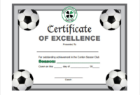 Soccer Certificate Template Free (12) – Templates Example with Soccer Award Certificate Template