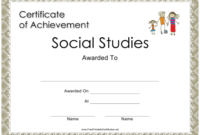 Social Studies Achievement Certificate Template Download pertaining to Social Studies Certificate