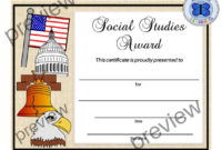 Social Studies Certificate, End Of Year Certificates, Pdf Social Studies  Certificate, Editable Social Studies Certificate, School Award intended for New Editable Certificate Social Studies