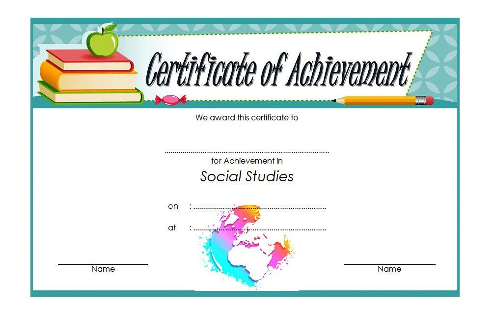 Social Studies Certificate Template 8 Free | Social Studies for Editable Certificate Social Studies