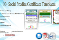 Social Studies Certificate Templates Free Editable with regard to Editable Certificate Social Studies