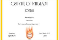 Softball Awards | Softball Awards, Baseball Award, Softball regarding Softball Certificate Templates Free