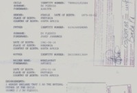 South African Birth Certificate Template (13) – Templates in Unique South African Birth Certificate Template
