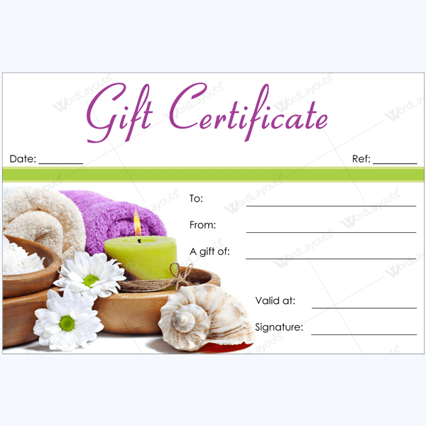 Spa Gift Certificate Templates #Spa #Gift #Certificate with Free Spa Gift Certificate Templates For Word