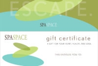 Spa Gift Certificates – Chicago Massage & Spa | Spa Space pertaining to Spa Gift Certificate