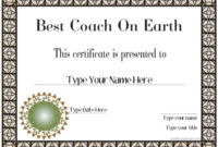 Special Certificates – Best Coach Ever | Certificatestreet with regard to Best Best Coach Certificate Template