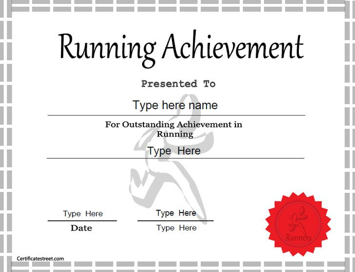 Sports Certificate - Achievement In Running with regard to Physical Education Certificate 8 Template Designs