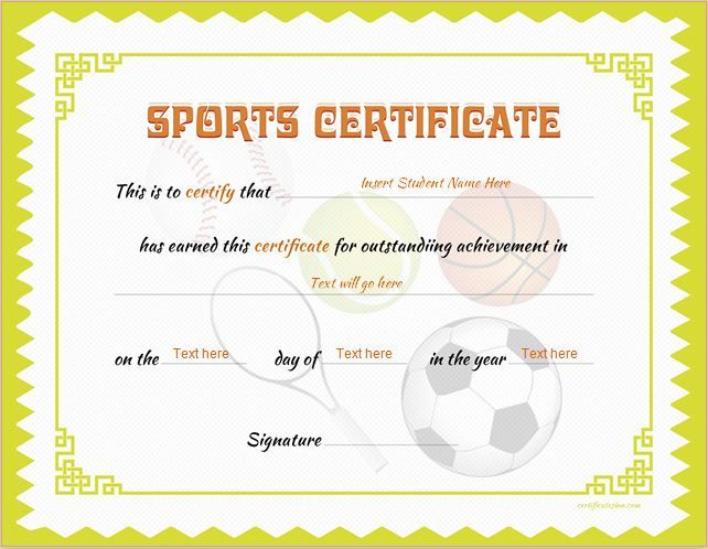 Sports Certificate Template For Ms Word Download At Http for Unique Sports Award Certificate Template Word