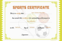 Sports Certificate Template For Ms Word Download At Http intended for Fresh Athletic Certificate Template