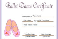 Sports Certificates – Award Template For Ballet| Ballet within New Ballet Certificate Template