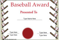 Sports Certificates – Baseball Certificate Template pertaining to Baseball Achievement Certificates