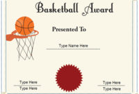 Sports Certificates – Basketball Achievement Certificate intended for Basketball Achievement Certificate Templates