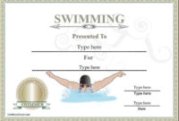 Sports Certificates – Certificate Of Achievement In Swimming for Best Editable Swimming Certificate Template Free Ideas