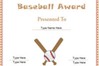 Sports Certificates – Free Baseball Certificate Template inside Fresh Baseball Achievement Certificate Templates
