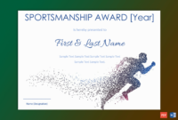 Sportsmanship Award Certificate ( Blue And White Border) – Gct with regard to Unique Sportsmanship Certificate Template