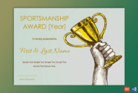 Sportsmanship Award Certificate – Soft Blue Border – Gct regarding Sportsmanship Certificate Template