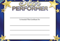 Star Award Certificate Template 5 - Best Templates Ideas For pertaining to Quality Star Performer Certificate Templates
