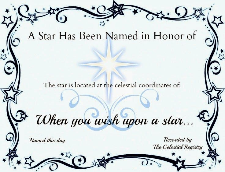 Star Naming Certificate Template | Certificate Templates inside Unique Star Naming Certificate Template