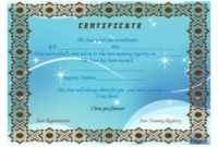 Star Naming Certificate Templates (15+ Free Official Looking intended for Star Naming Certificate Template