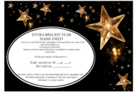 Star Naming Certificate Templates (15+ Free Official Looking pertaining to Star Certificate Templates Free
