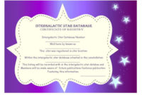 Star Naming Certificate Templates (15+ Free Official Looking throughout Unique Star Naming Certificate Template