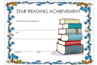 Star Reader Certificate Template Free 1 | Reading Awards in Unique Accelerated Reader Certificate Template Free