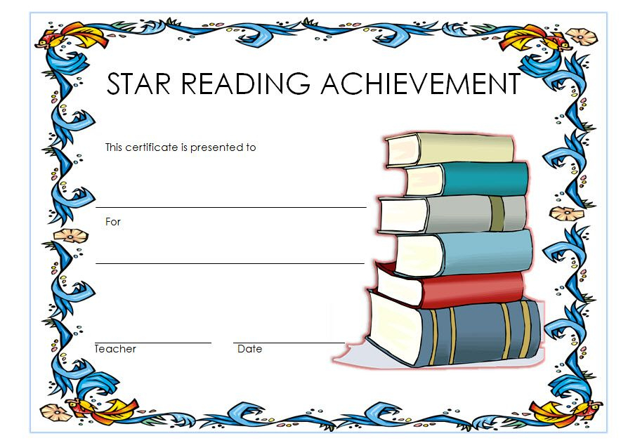 Star Reader Certificate Template Free 1 | Reading Awards regarding Fresh Super Reader Certificate Template