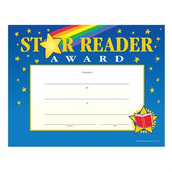 Star Reader Gold-Foil Stamped Certificates | Positive Promotions regarding Star Reader Certificate Template