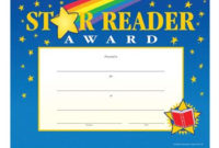 Star Reader Gold-Foil Stamped Certificates | Positive Promotions within Star Reader Certificate Templates