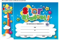 Star Student Certificate And Bookmark Freebie Download with regard to Star Student Certificate Templates