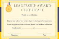 Student Leadership Certificate: 10+ Best Student Leadership pertaining to Student Leadership Certificate Template