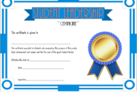 Student Leadership Certificate Template 4 Free for Student Leadership Certificate Template Ideas