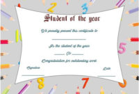 Student Of The Year Award Certificate Template | Awards in Quality Student Of The Year Award Certificate Templates