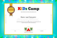Summer Camp Certificate Template In 2020 | Summer Camps For with Certificate For Summer Camp Free Templates 2020
