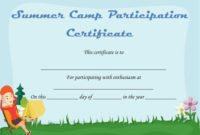 Summer Camp Certificate Templates: 15+ Templates To regarding Fresh Summer Camp Certificate Template