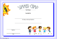 Summer Camp Participation Certificate Free Printable 4 In inside Certificate For Summer Camp Free Templates 2020