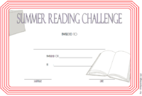 Summer Reading Challenge Certificate Free Printable 2 with regard to Summer Reading Certificate Printable
